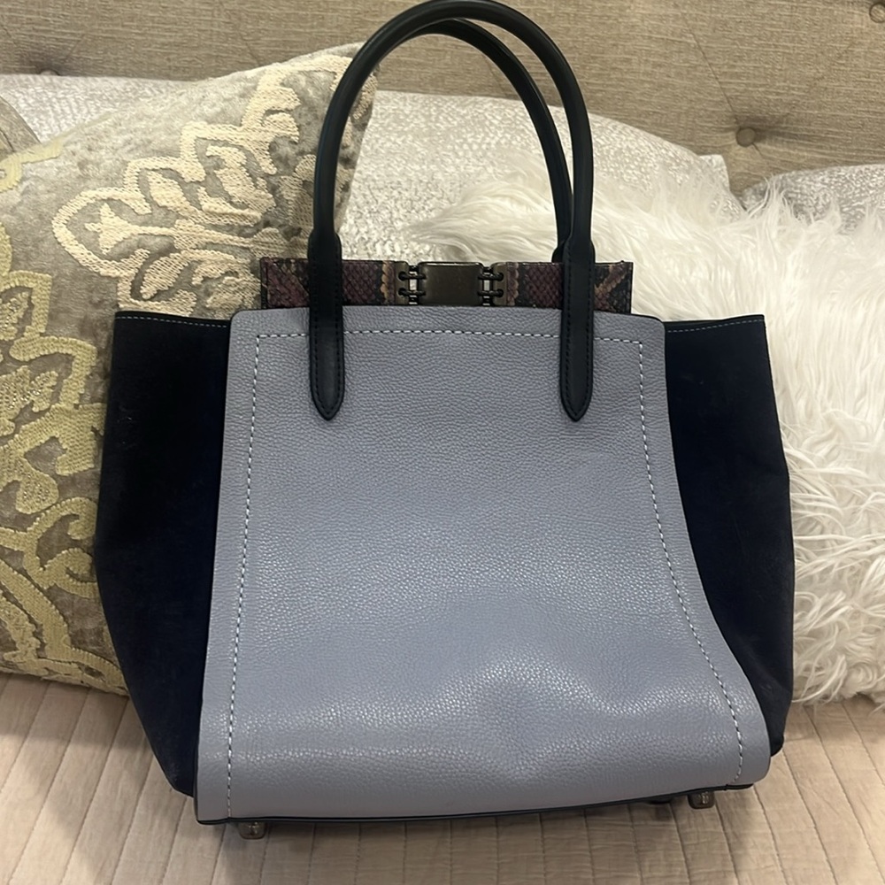 Coach Troupe Tote In Colorblock With Snakeskin De… - image 6